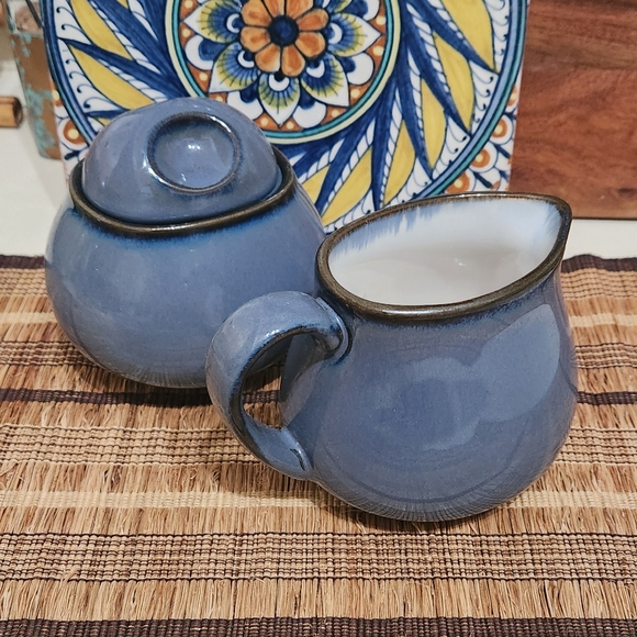 Sango Pottery Sugar and Creamer Set + Decorative Tile - Picture 10 of 10